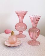 Pink Praliné Glass Vase