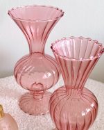 Pink Praliné Glass Vase