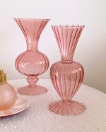 Pink Praliné Glass Vase