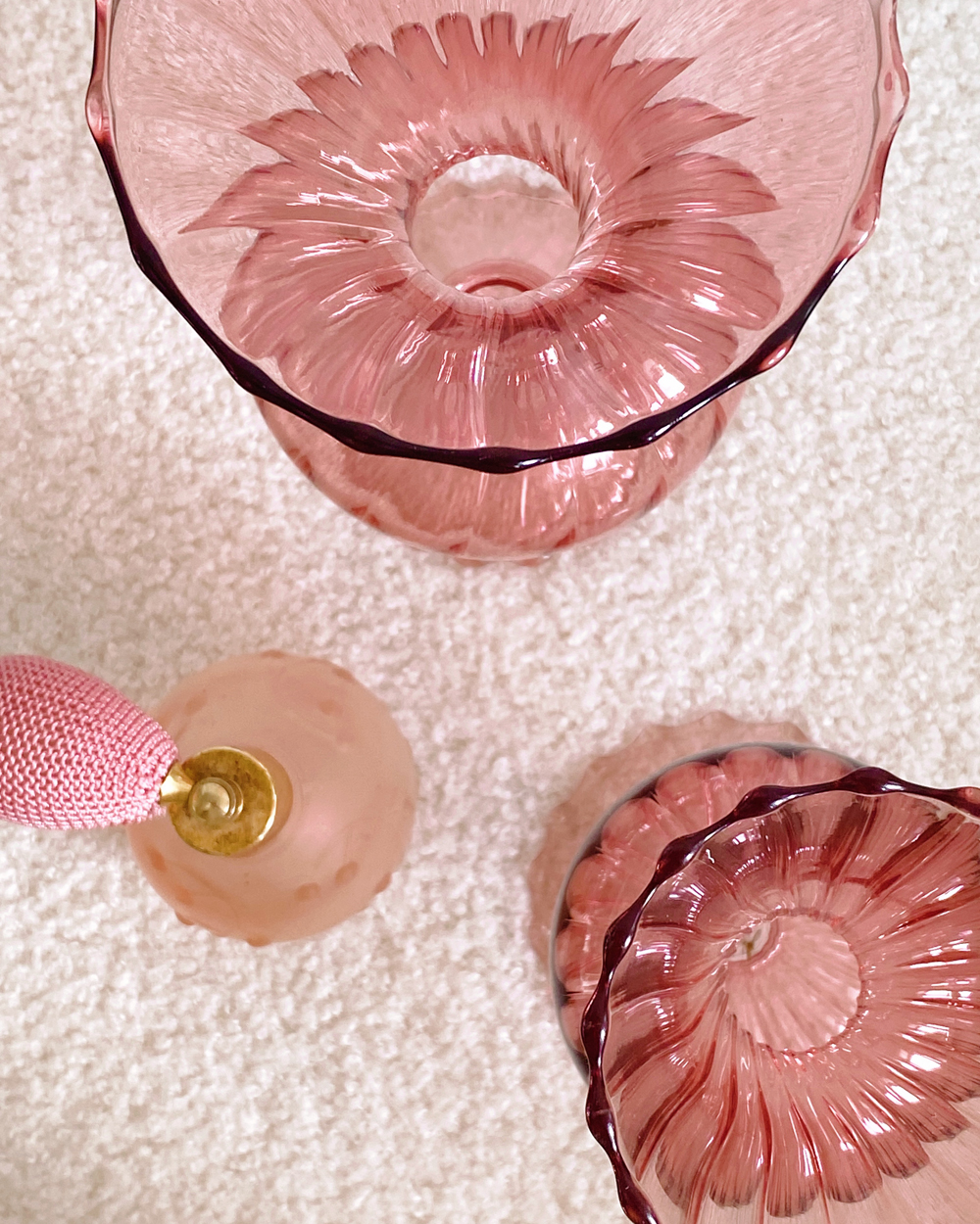 Pink Praliné Glass Vase