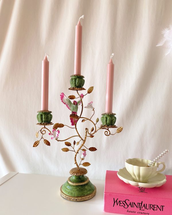 Parrot Paradise Floral Candelabra