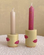 Pink Lips Candle Holder