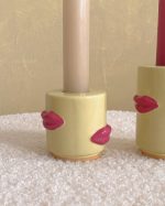 Pink Lips Candle Holder