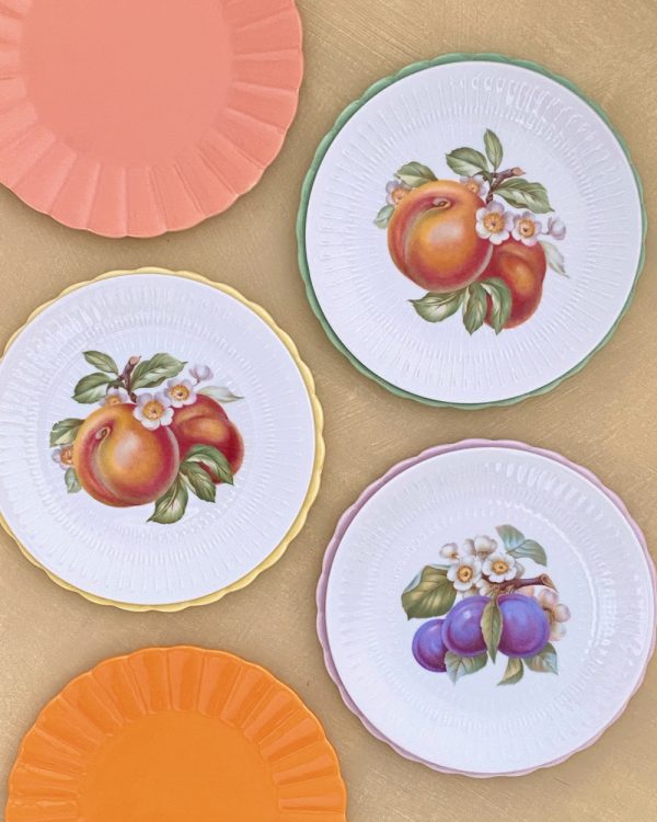 Vintage Porcelain Fruit Plate
