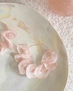 Dreamy Petal Cascade Hoop Earrings