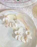 Dreamy Petal Cascade Hoop Earrings