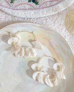 Dreamy Petal Cascade Hoop Earrings