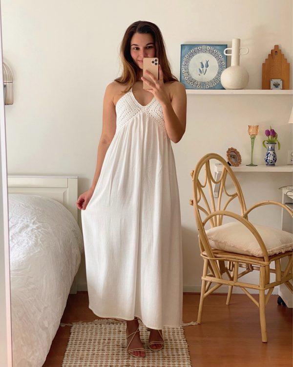Ocean Crochet Midi Dress