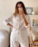 White Sands Eyelet Matching Set