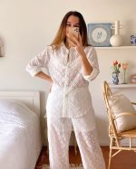 White Sands Eyelet Matching Set