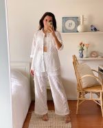 White Sands Eyelet Matching Set