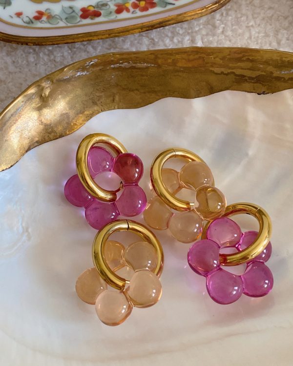 Bubble Flower Earrings
