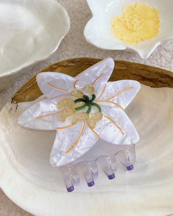 Frangipani Flower Claw Clip