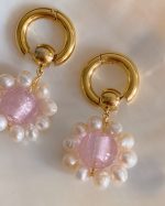 Freshwater Pearl Blossom Flower Earrings