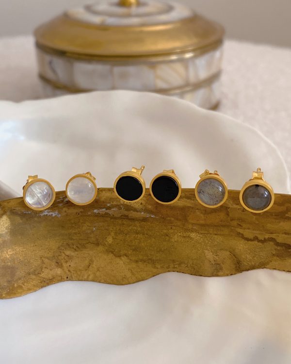 Gemstone Stud Earrings