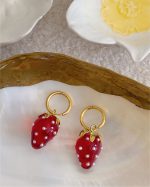 Strawberry Drop Earrings