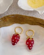 Strawberry Drop Earrings