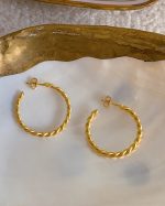 Twisted Hoop Earrings