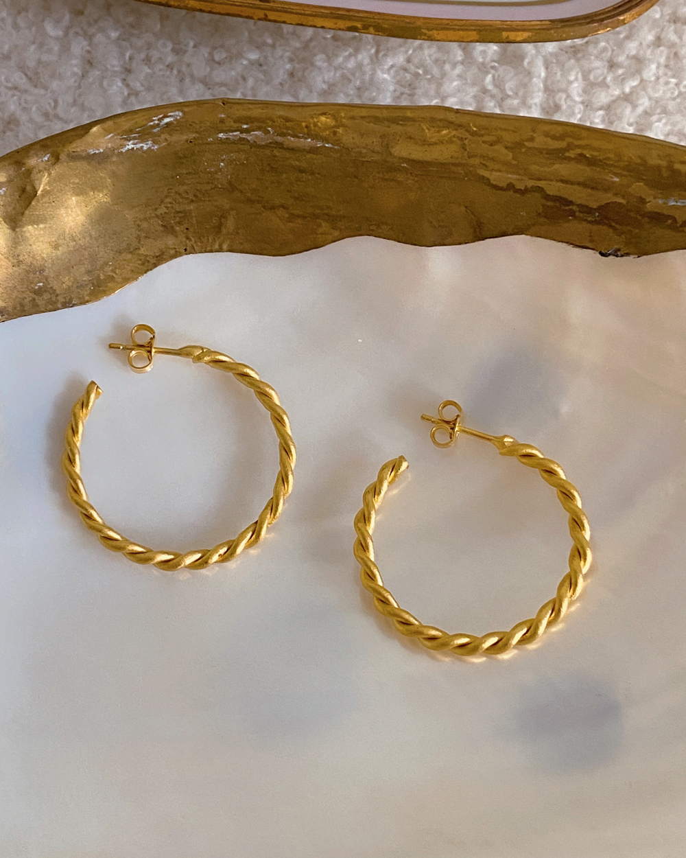 Twisted Hoop Earrings