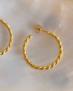 Twisted Hoop Earrings