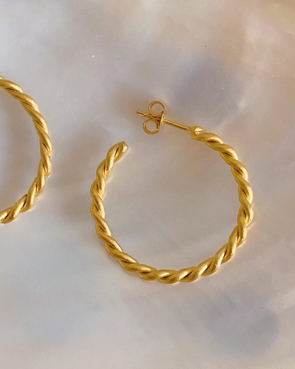 Twisted Hoop Earrings
