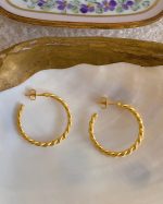 Twisted Hoop Earrings