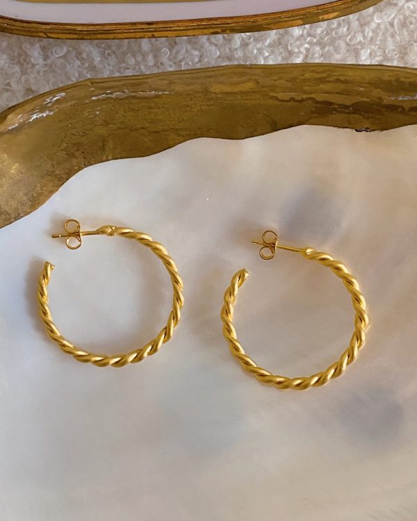 Twisted Hoop Earrings