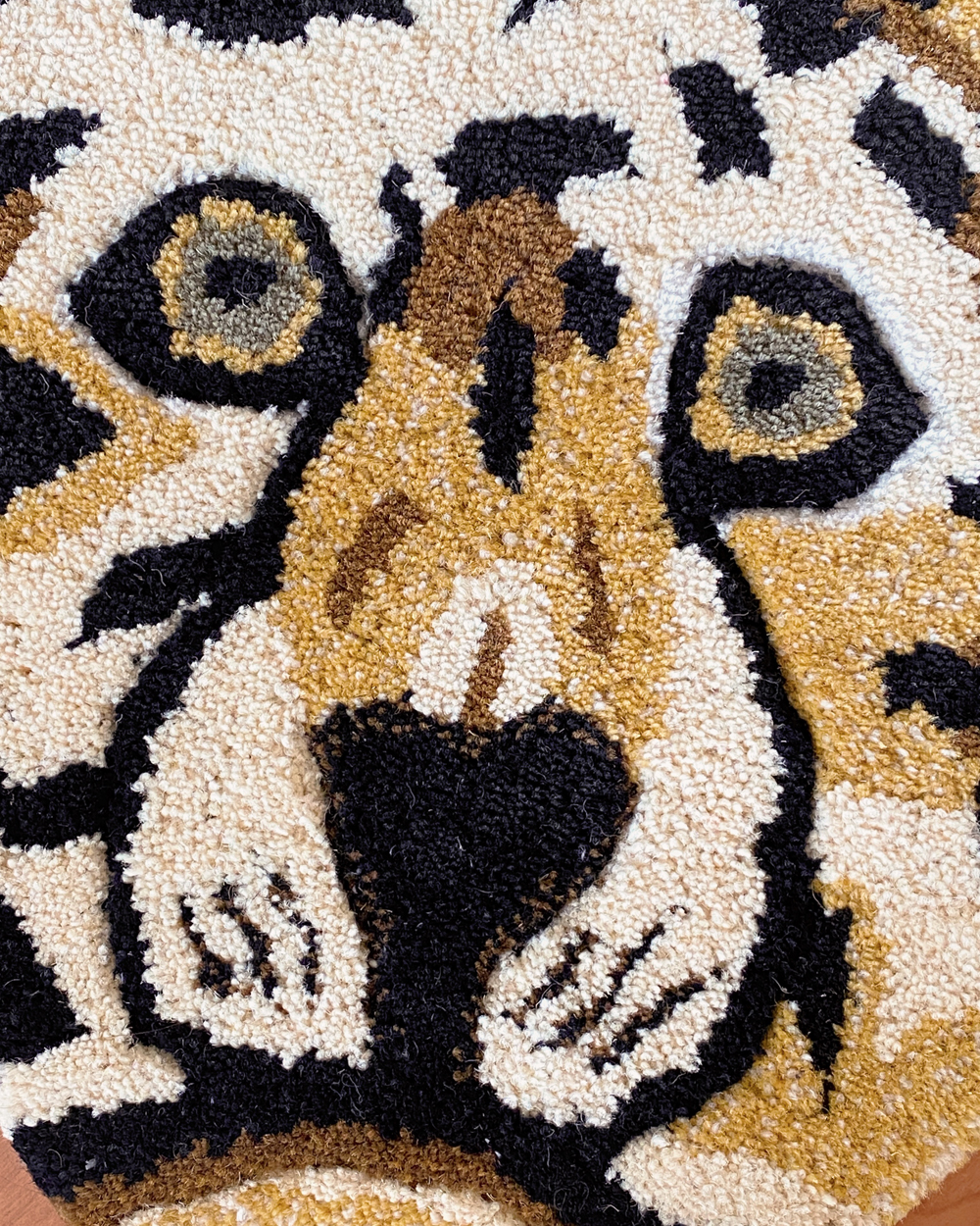 Wool Leopard Rug