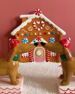 Christmas Dachshund Candle Holder