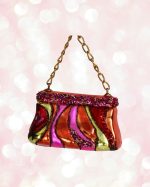 Pink Glamour Handbag Glass Ornament