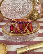 Pink Glamour Handbag Glass Ornament