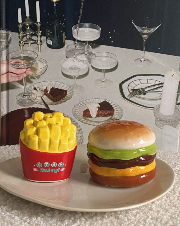 Burger 'N Fries Salt Pepper Shaker Set