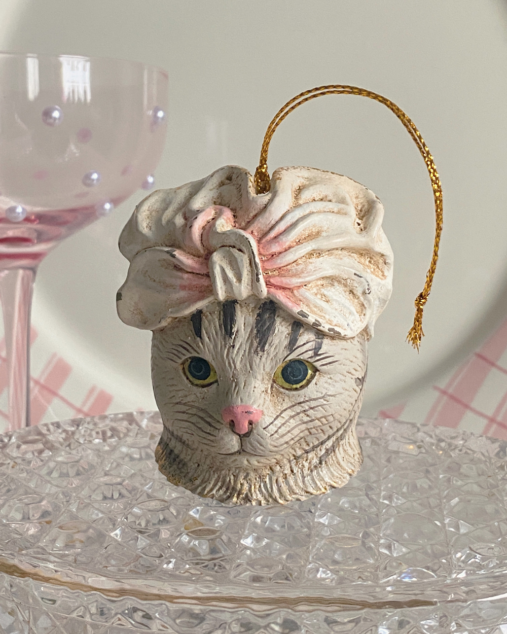 Cat Spa Day Ornament