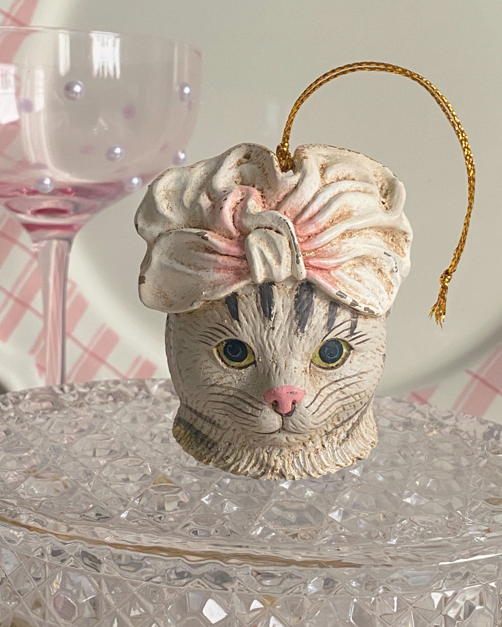 Cat Spa Day Ornament
