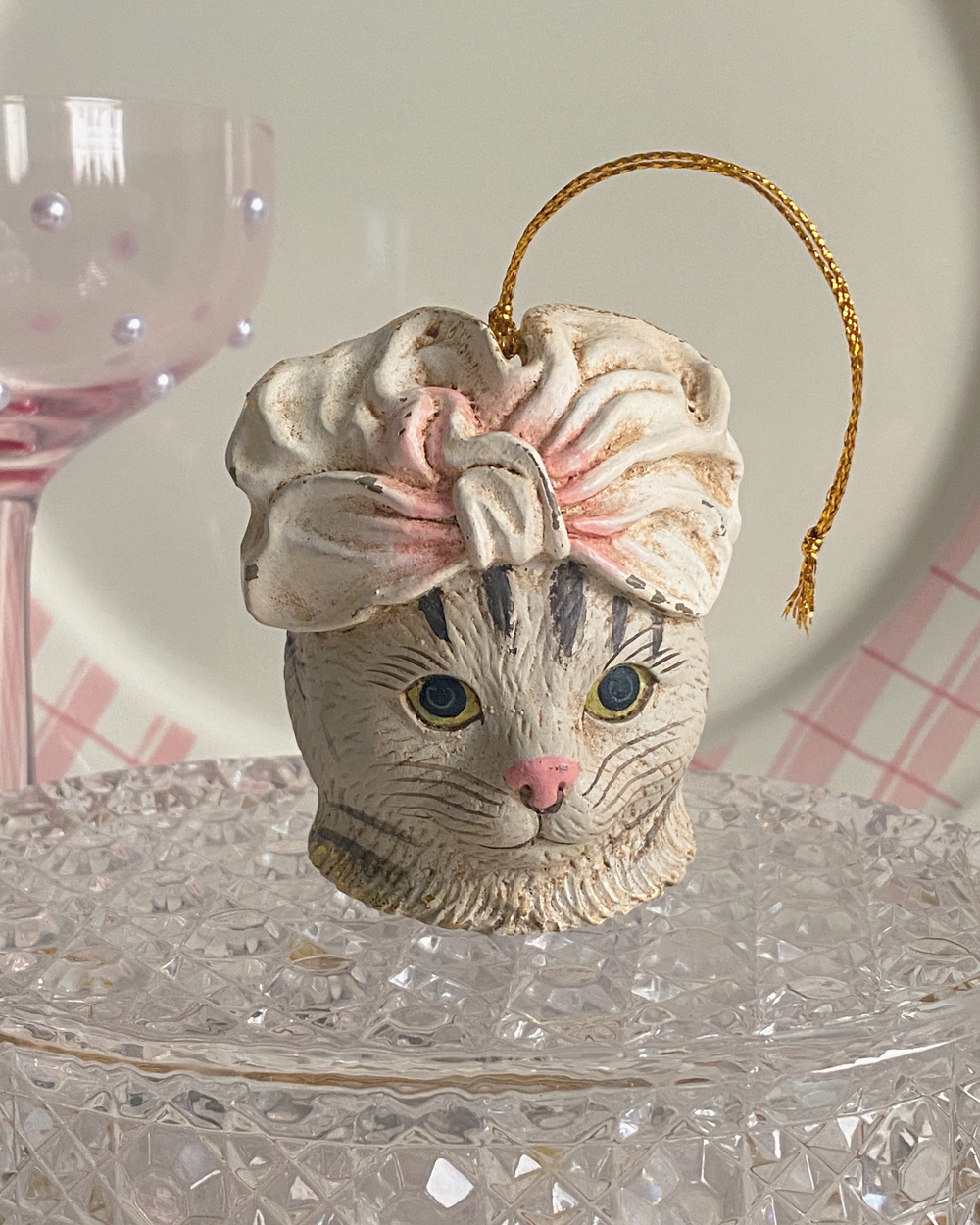 Cat Spa Day Ornament