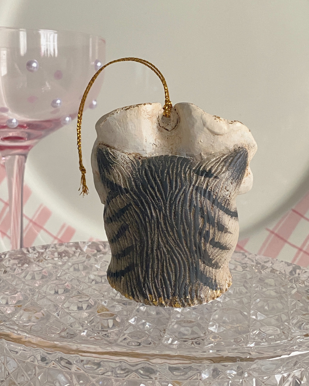 Cat Spa Day Ornament