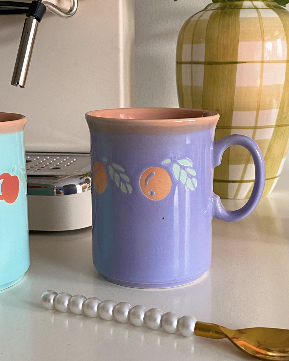 Vintage Apple Cottagecore Mug Set of 2