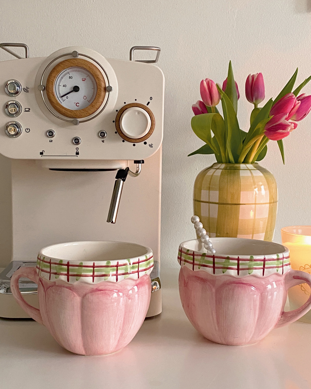 Vintage Pink Cottage Mug