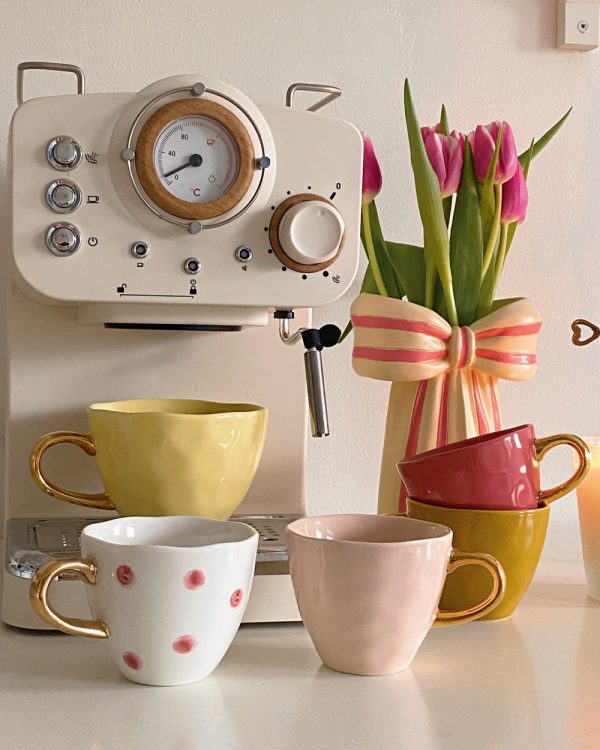 Ceramic Pastel Golden Haze Cup
