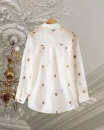 Embroidered Teddy Bear Blouse