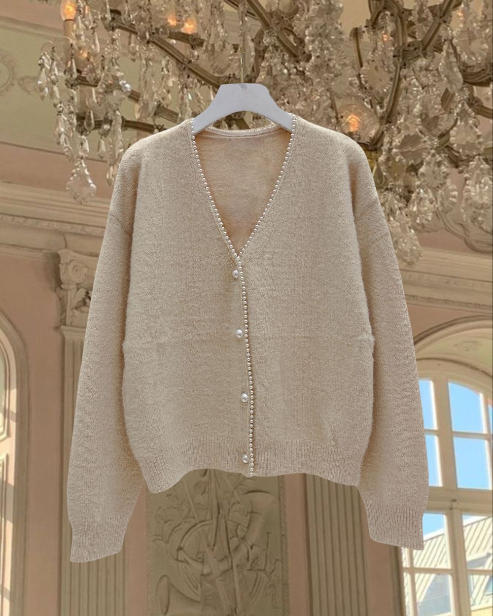 Pearl Fluffy Cardigan