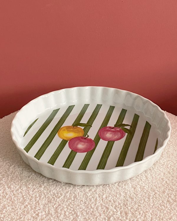 Vintage Apilco Apple Tart Oven Dish
