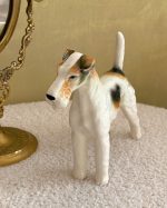 Vintage Wire Haired Fox Terrier Dog Figurine