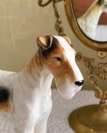 Vintage Wire Haired Fox Terrier Dog Figurine