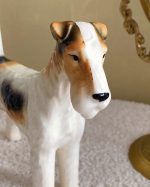Vintage Wire Haired Fox Terrier Dog Figurine