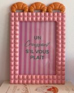 Pink Croissant Photo Frame