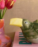 Vintage Exotic Toucan Ceramic Teapot