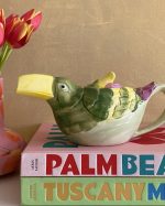 Vintage Exotic Toucan Ceramic Teapot