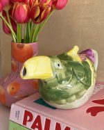 Vintage Exotic Toucan Ceramic Teapot