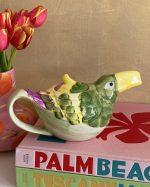 Vintage Exotic Toucan Ceramic Teapot